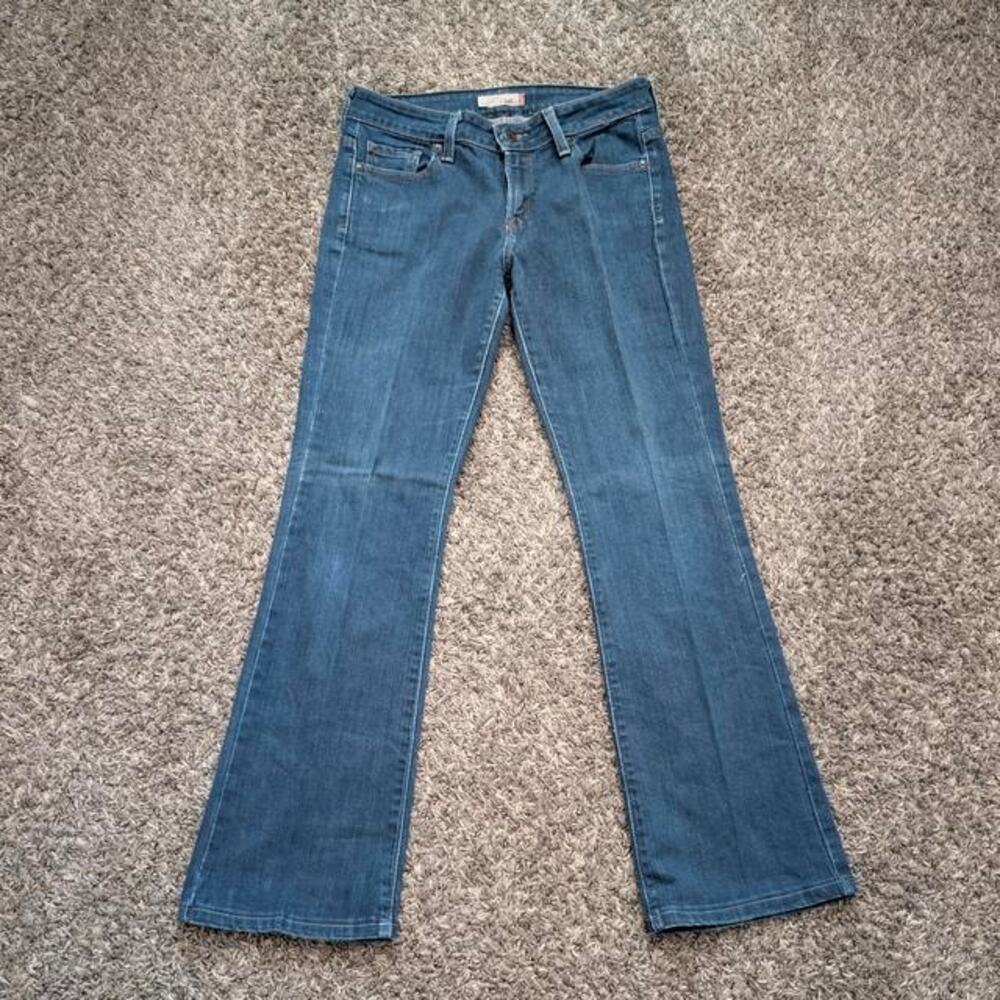 LEVI’S 545 Low Boot Cut Jeans Medium Wash Y2K Denim Stretch Size 6 Medium
